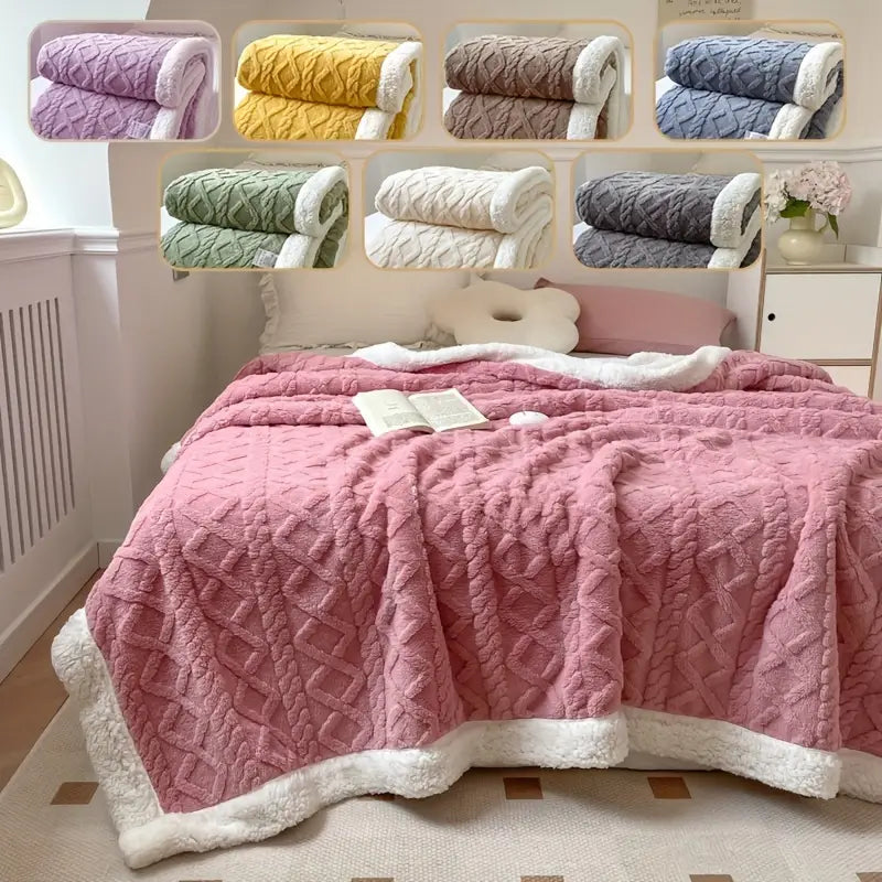 Cosy Aussie Sherpa Throw blanket
