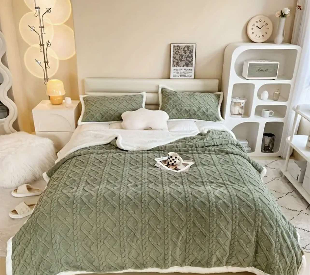 Cosy Aussie Sherpa Throw blanket