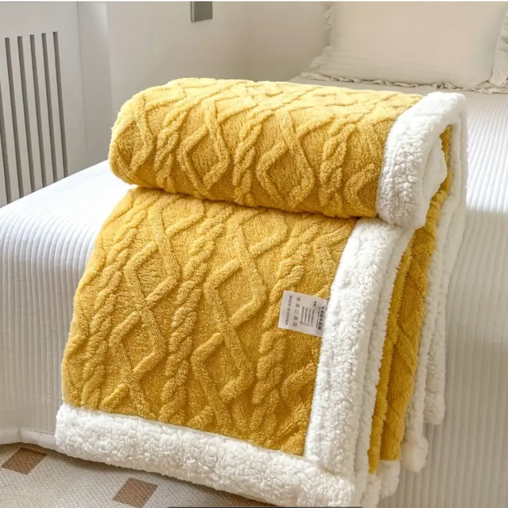 Cosy Aussie Sherpa Throw blanket