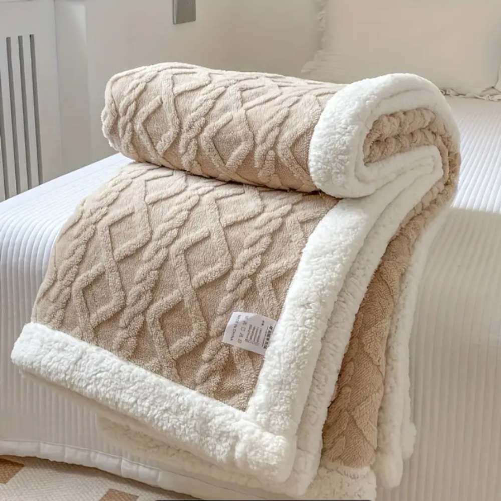 Cosy Aussie Sherpa Throw blanket