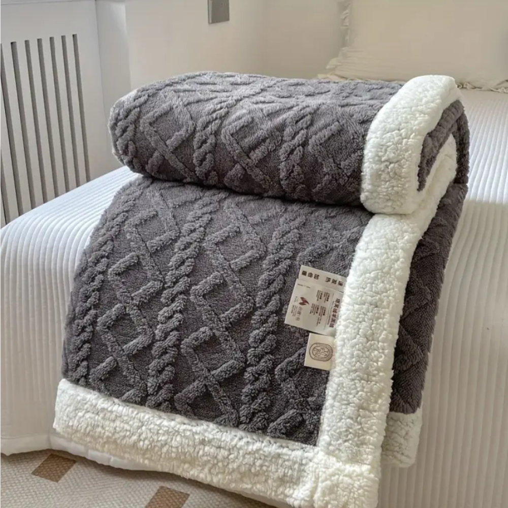 Cosy Aussie Sherpa Throw blanket