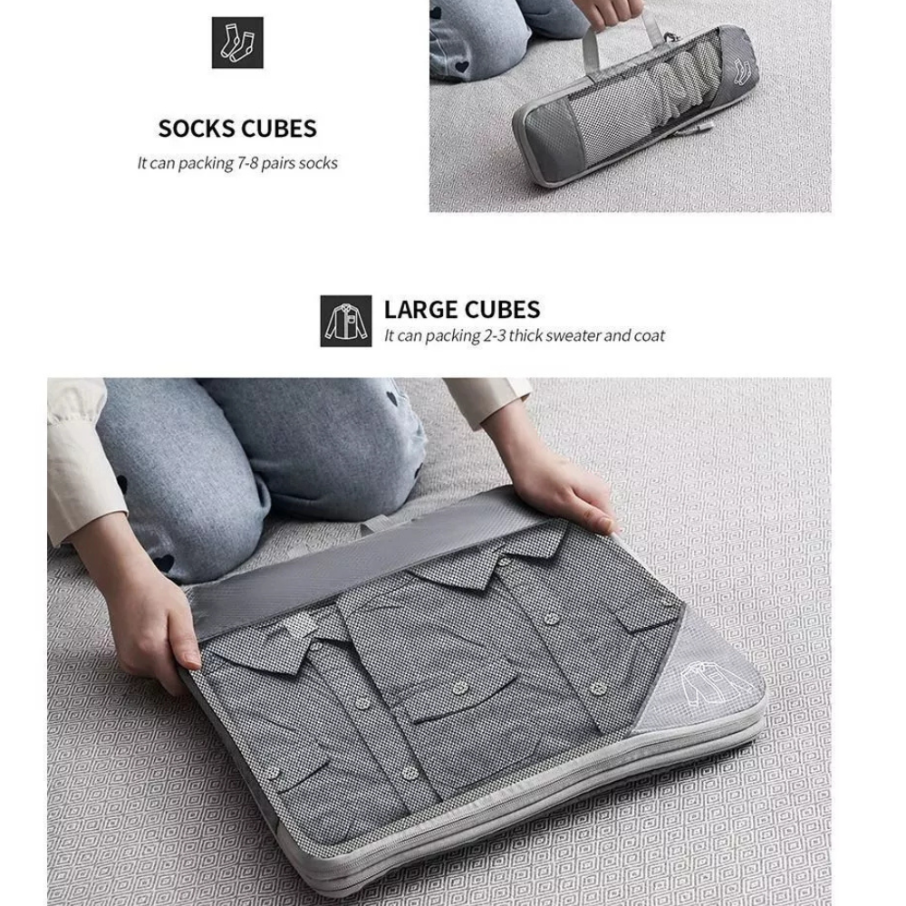 Compression Packing Travel Cubes