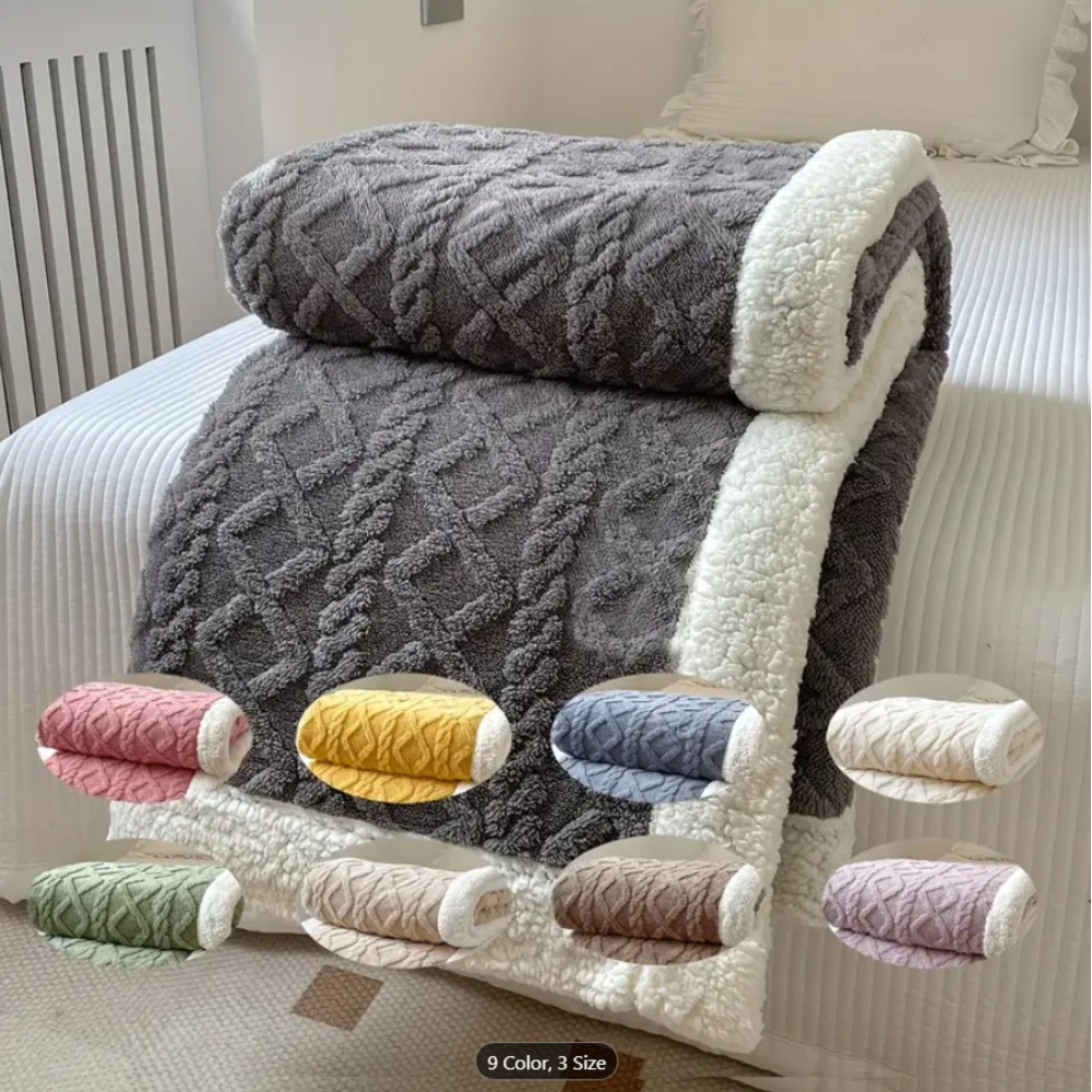 Cosy Aussie Sherpa Throw blanket