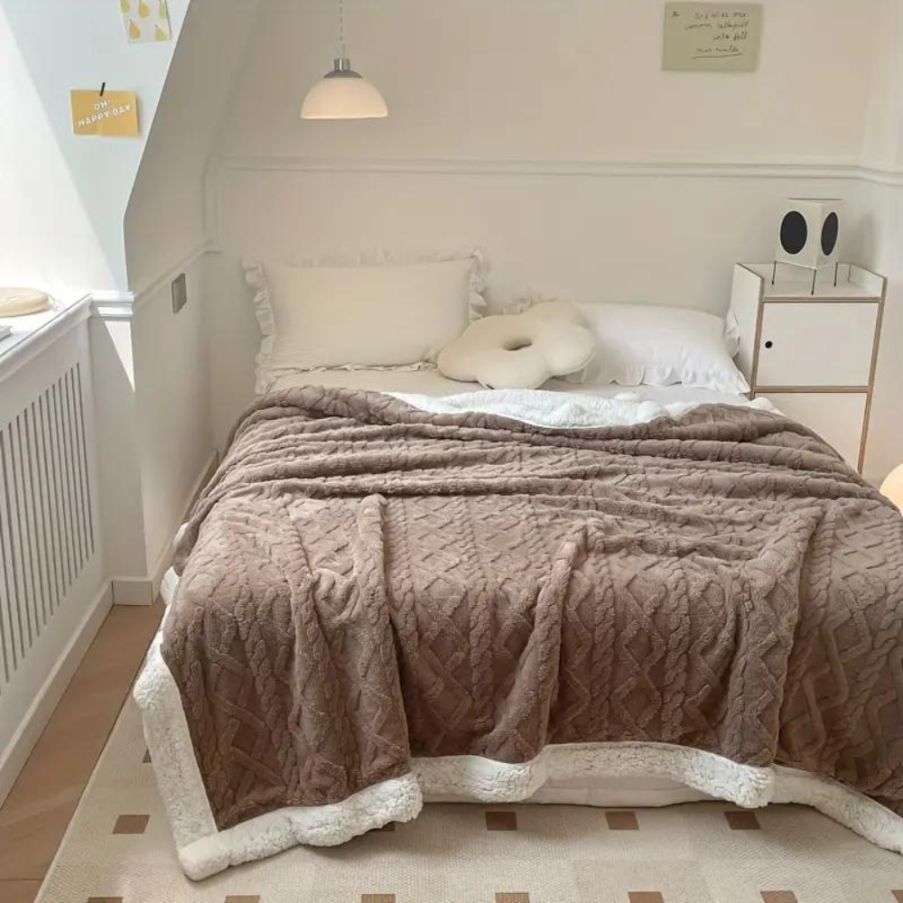 Cosy Aussie Sherpa Throw blanket