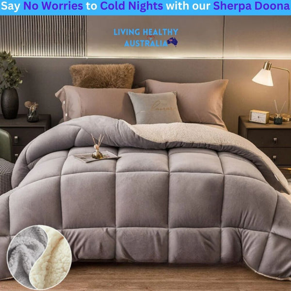 Cosy Aussie Sherpa Doona