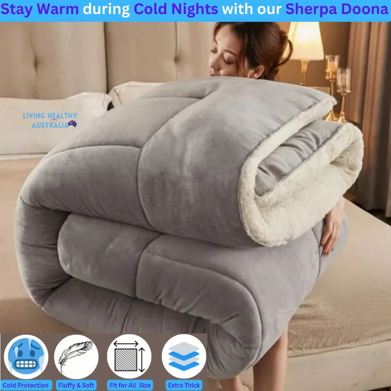 Cosy Aussie Sherpa Doona